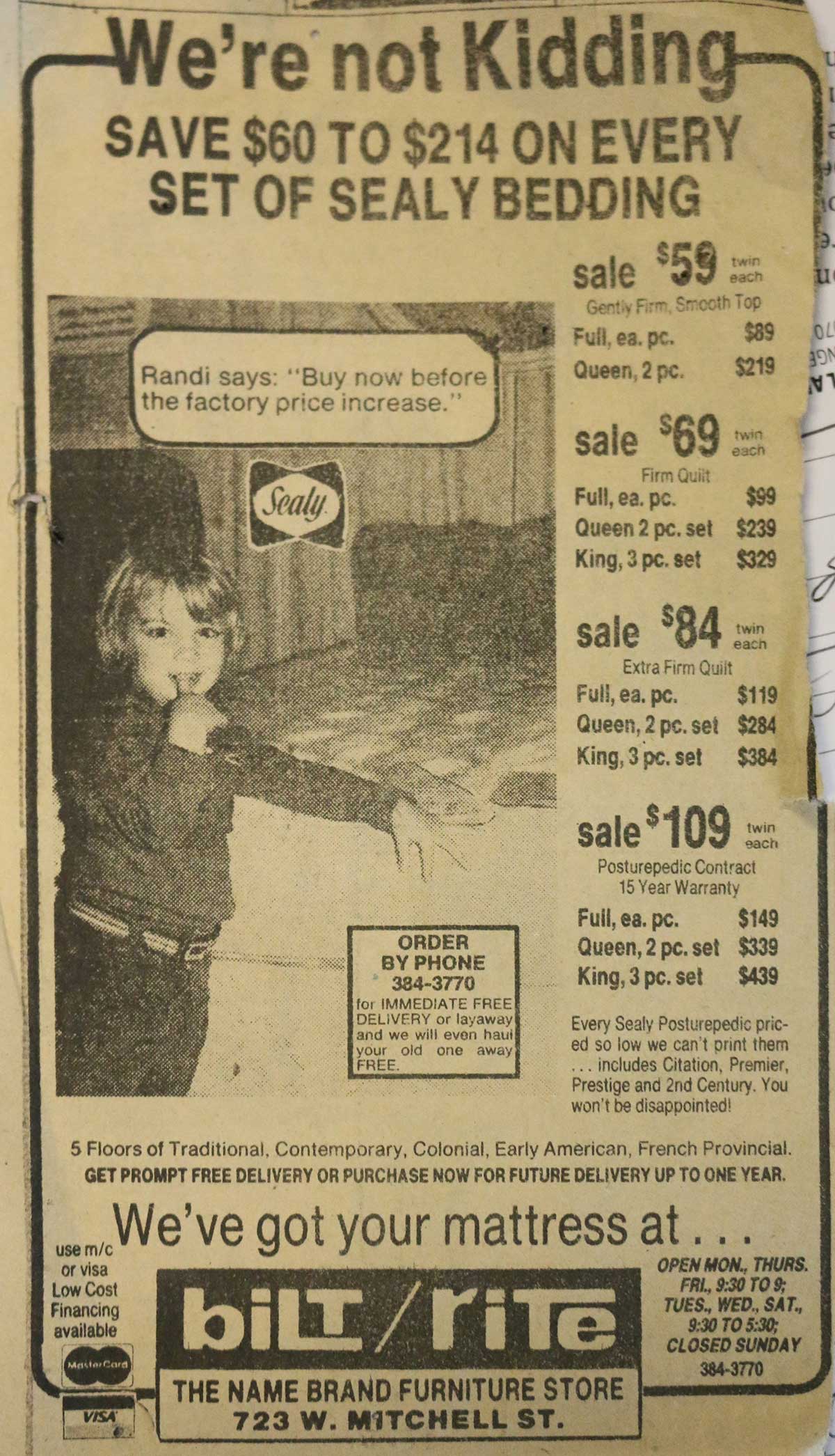 History Randis Ad