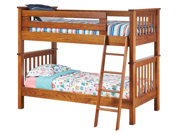 MM3731 Youth Bunk Bed – Twin/Twin Youth Beds Amish Made