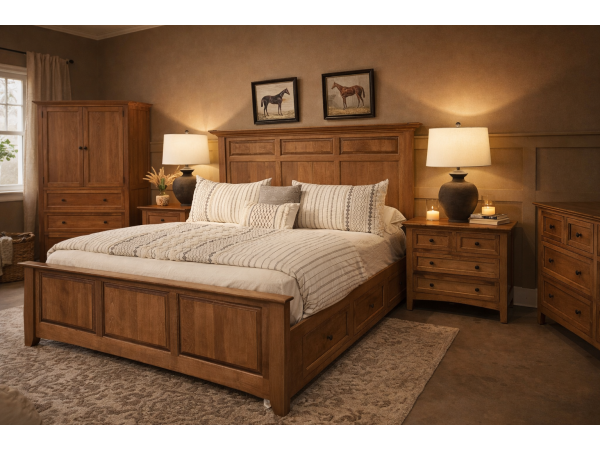The Albany Bedroom Sets – Handcrafted in Ohio by the Amish. Made of Real Solid Wood. This is a Best Seller! Bedroom Sets Amish Made