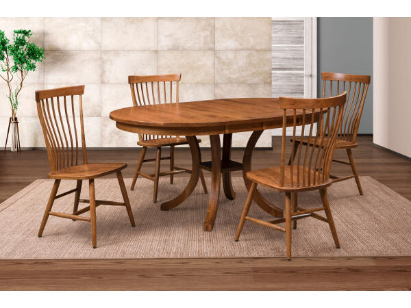 American Relaxation 8006 Dining Set – 5 Piece Ohio Amish Made- Real Solid Wood Dining Set Dining Sets Amish Made