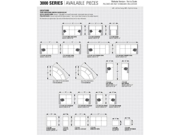 3000 Series Design Your Way! Sectionals Amish Made 13