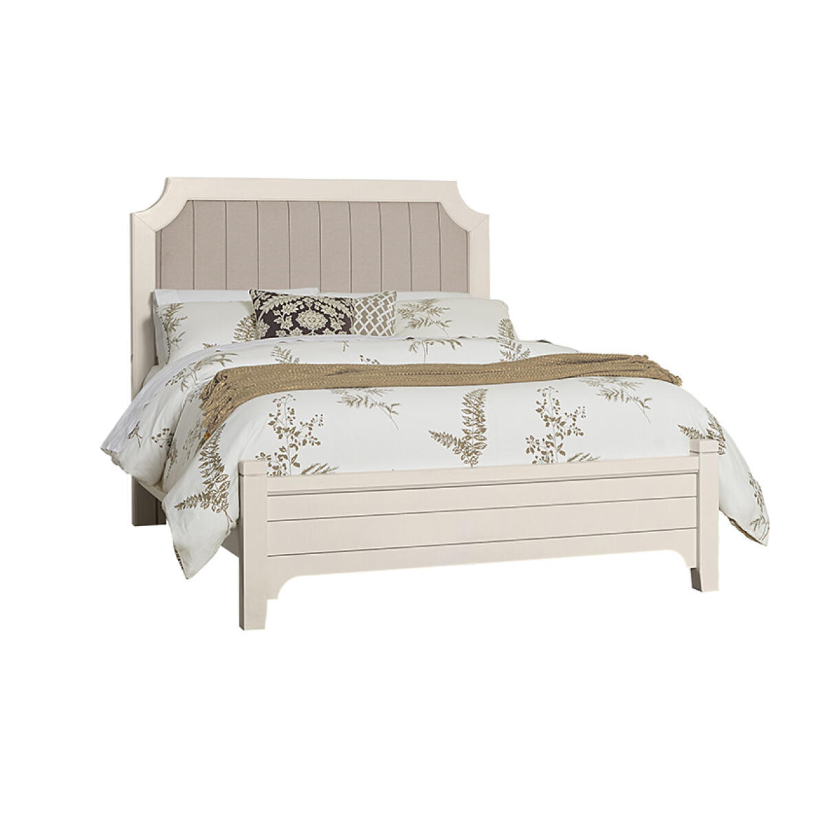 744 Bungalow Home Upholstered King Bed Lattice Beds Customizable 8