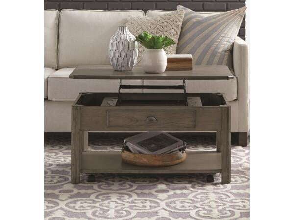 2114 Lakeland Oak Lift Top Cocktail Table Cocktail & Coffee Tables Null