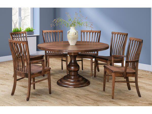 Corbella 7 Piece Ohio Amish Made- Real Solid Wood Dining Set Dining Sets Amish Made