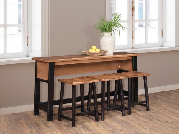 High Five 4 Piece Ohio Amish Made- Real Solid Wood Dining Set Dining Sets Amish Made