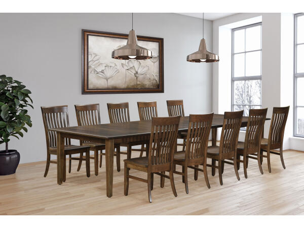 Bighorn 7 Piece Ohio Amish Made- Real Solid Wood Dining Set Dining Sets Amish Made 17