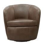 Hot Buy! Barolo Vintage Brown Swivel Club Chair - Image 2