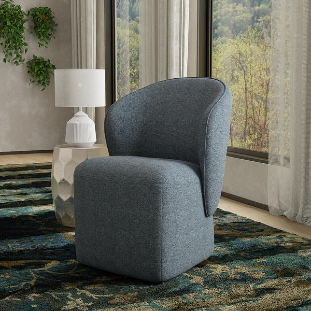 Bongo Quartermaster Indigo Dining Chair (2/ctn – Sold In Pairs) Chairs Parker Living 6