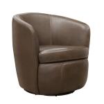 Hot Buy! Barolo Vintage Brown Swivel Club Chair