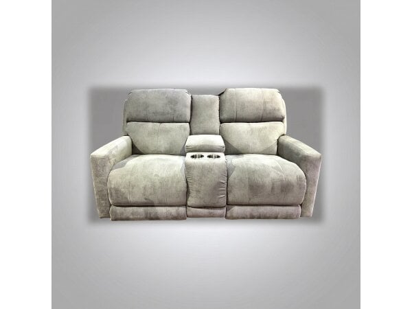 94785B Power Headrest & Lumbar Reclining Console Loveseat