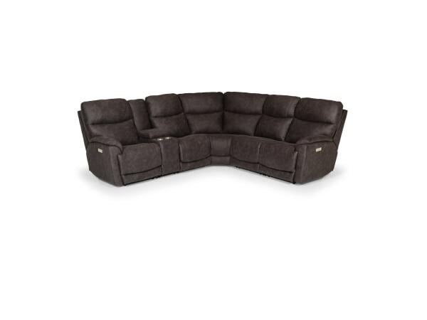 6 Piece Power Headrest and Lumbar Sectional Sectionals Best Seller