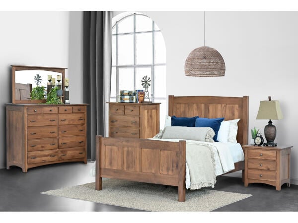 The Elizabeth Lockwood Bedroom Set – Handcrafted in Ohio by the Amish. Made of Real Solid Wood. Bedroom Sets Amish Made