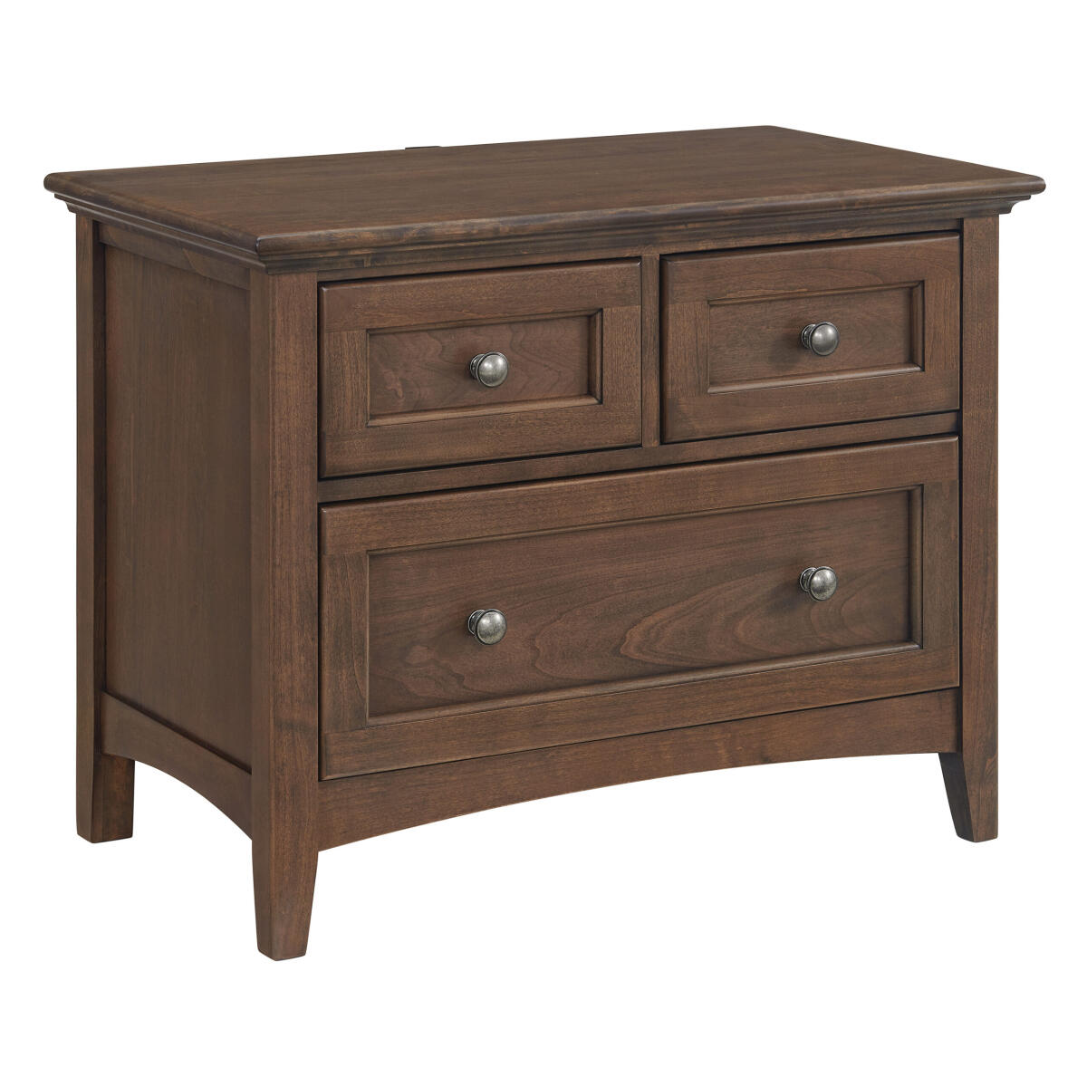 McKenzie 3–Drawer Wide Nightstand JAV – BILTRITE - Greenfield