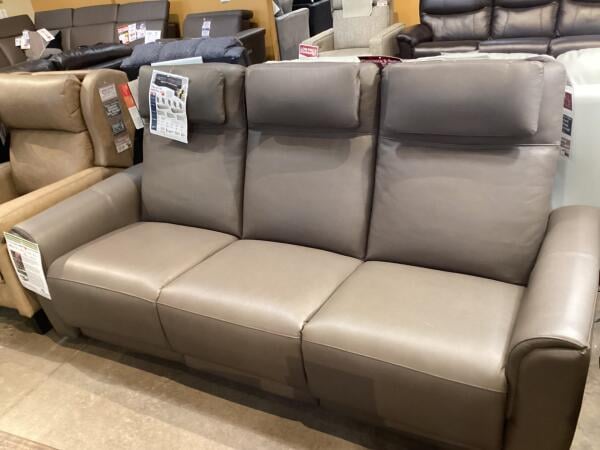 Elran Leather Reclining Power Sofa Final Price Clearance 5