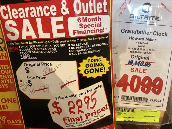 Howard Miller Grandfather Clock Final Price - Image 2
