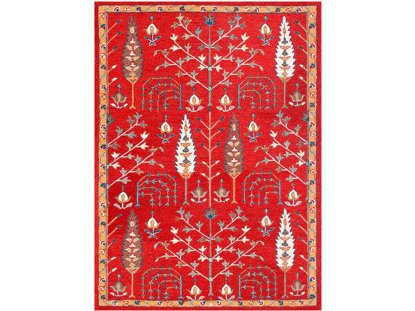 LR81785 Babylon Red Rug Rugs LR Home