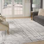 Desire DSR03 Grey Silver Rugs Nourison 10
