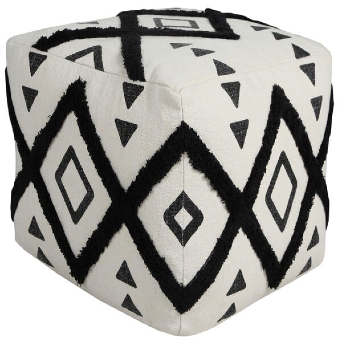 34058BLK Pouf 34058BLK Pouf - Image 1