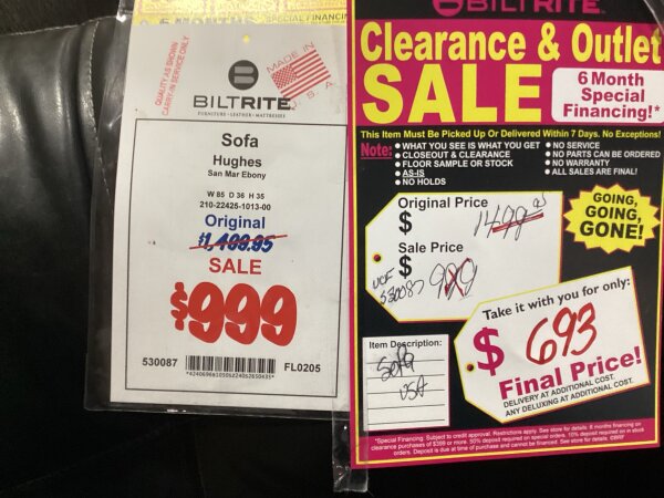 Hughes Sofa Final Price Clearance 6