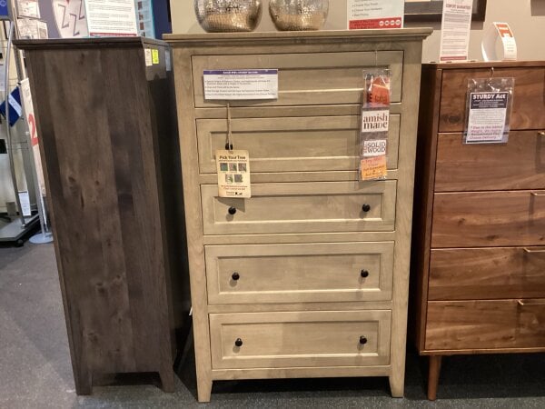 Amish Made 5 Drawer Chest Final Price Clearance 5