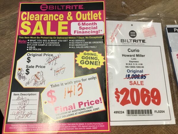 Howard Miller Curio Final Price Clearance 6