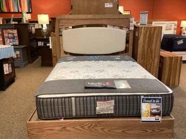 Queen Upholstered Amish Bed Final Price Clearance