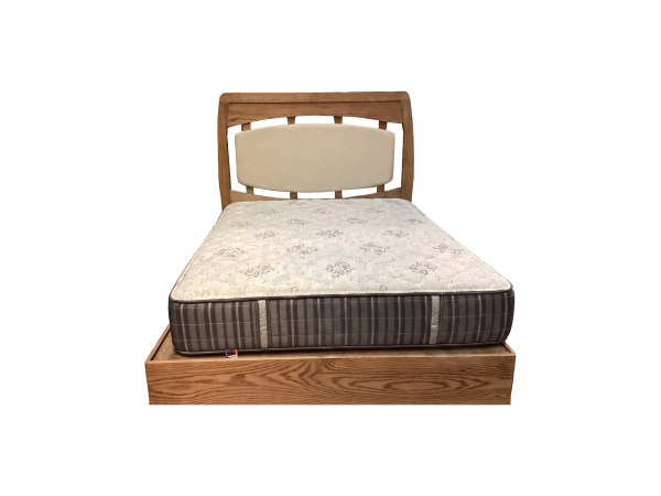 Queen Upholstered Amish Bed Final Price