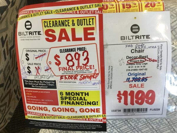 Decor-Rest Small Scale Chair Final Price Clearance 6