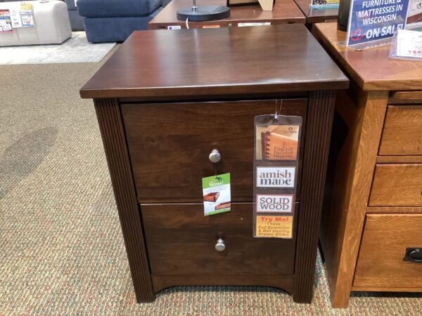 Amish Made 2 Drawer File Final Price Bedroom Clearance