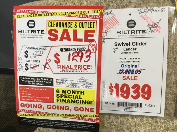 Lancer Swivel Glider Final Price Clearance 6