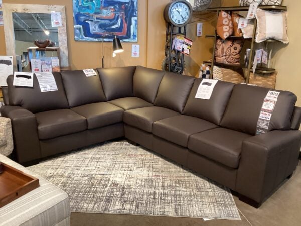 NAL Leather 2 PC Sectional Final Price Clearance