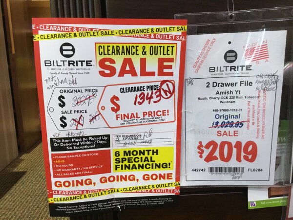 Amish Made 2 Drawer File Final Price Bedroom Clearance 6