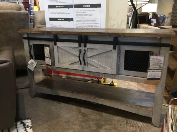 IFD Rustic Sofa Table Final Price Clearance