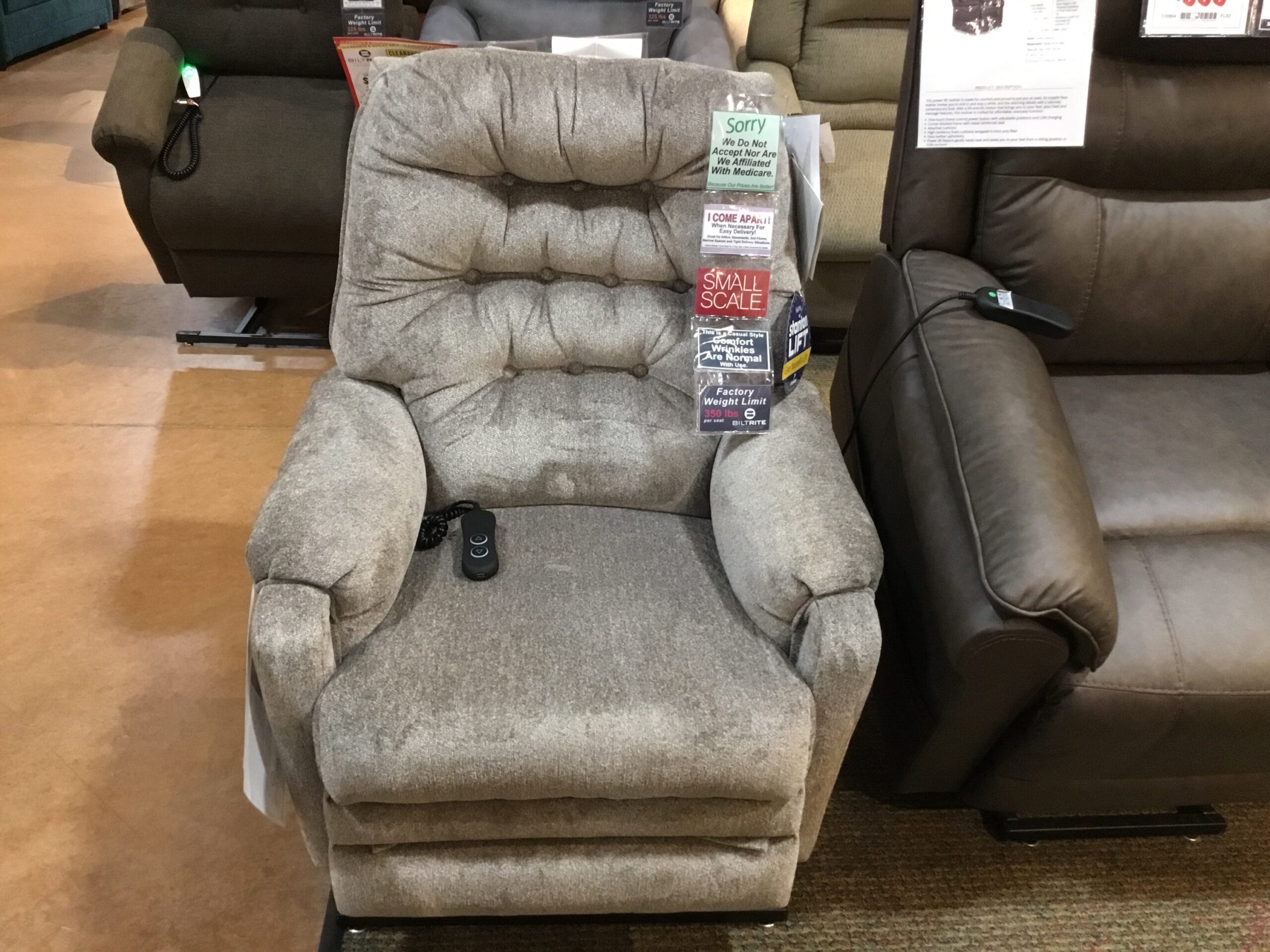 Omnia Leather Swivel Glider Small Scale Final Price Clearance 7