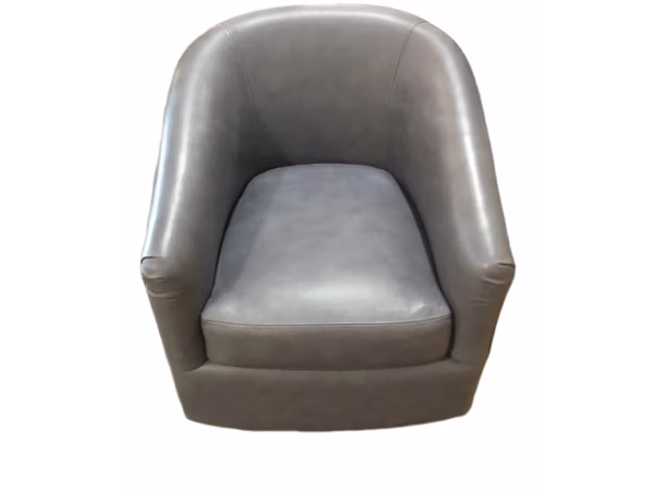 Omnia Leather Swivel Glider Small Scale Final Price