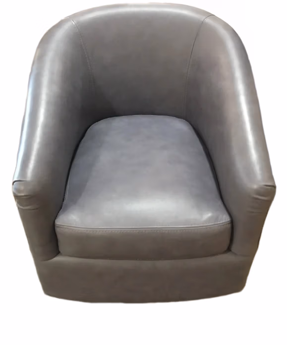 Omnia Leather Swivel Glider Small Scale Final Price