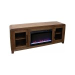 Haven 65″ Fireplace TV Stand with Glass Doors Entertainment Stands Legends Furniture 10