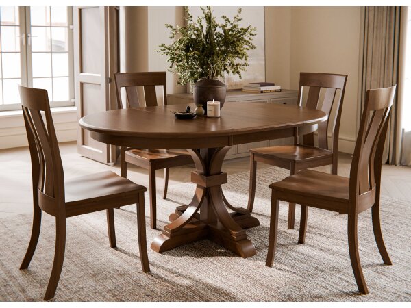 Karston 5 Piece Ohio Amish Made- Real Solid Wood Dining Set Dining Sets Amish Made