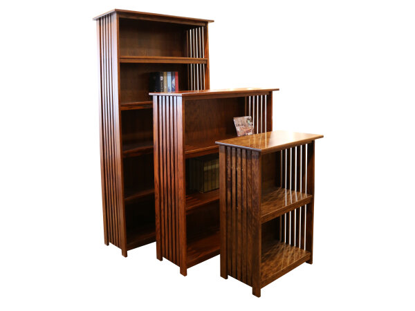 Amish Made Mission Slatted Bookcases Bookcases Amish Made