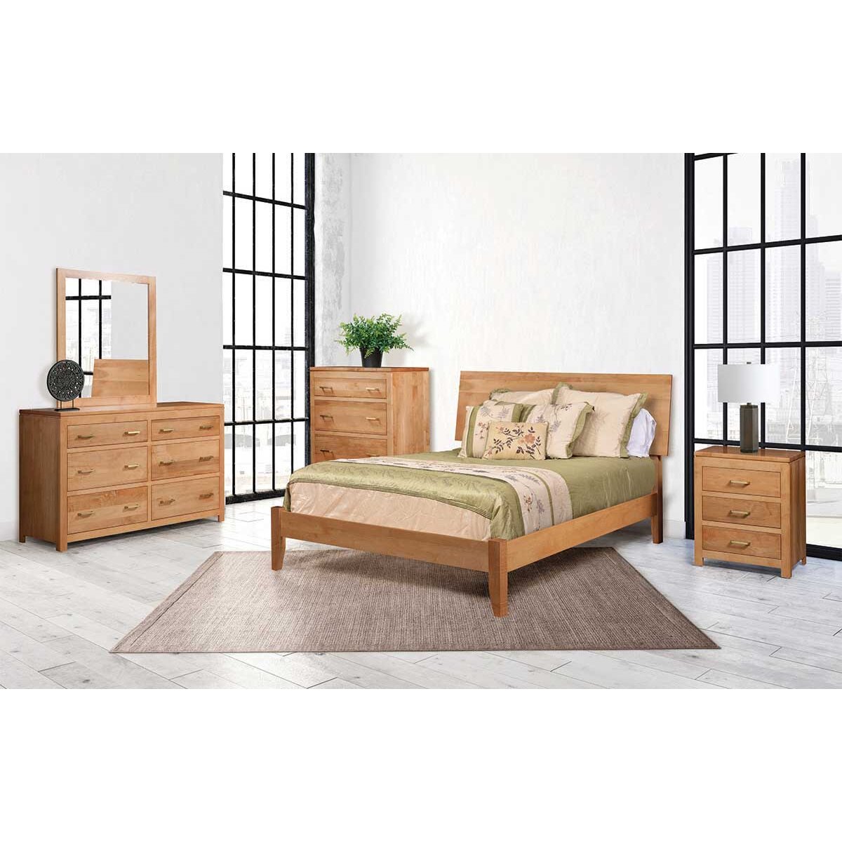 Lew Modern – Ohio Amish Made Bedroom Set Bedroom Amish Made 10