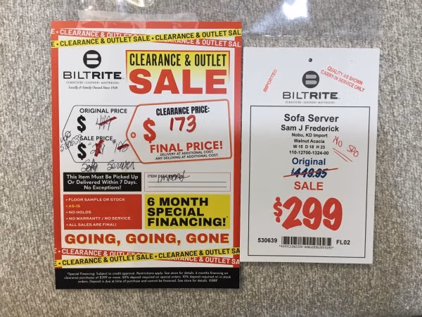 Sam J. Sofa Server Final Price - Image 2