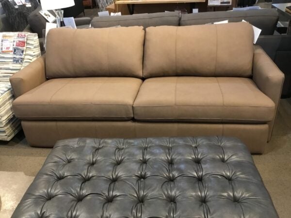 Stanton Leather Match Sofa Final Price Clearance