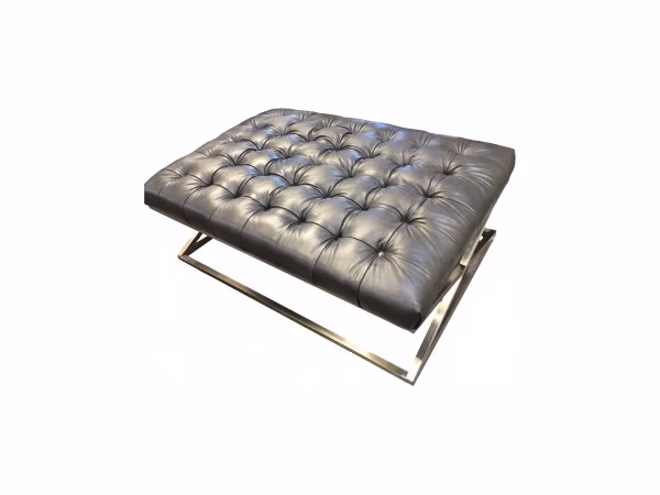 Craftmaster Leather Ottoman Final Price