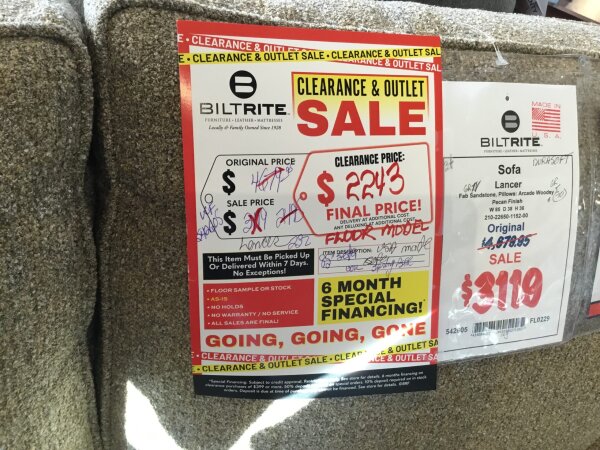 Lancer Sofa Final Price Clearance 6