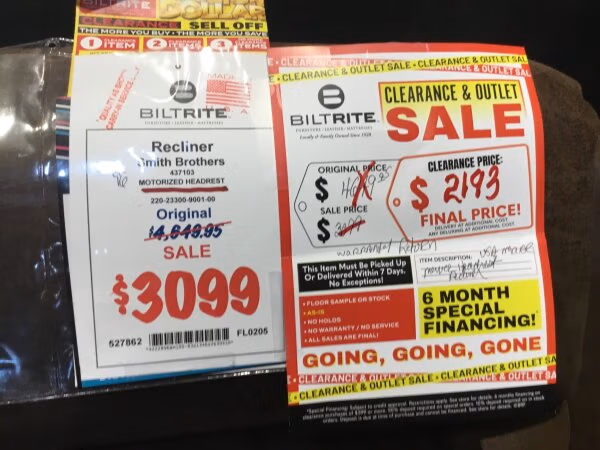 Smith Bros. Recliner Final Price - Image 2