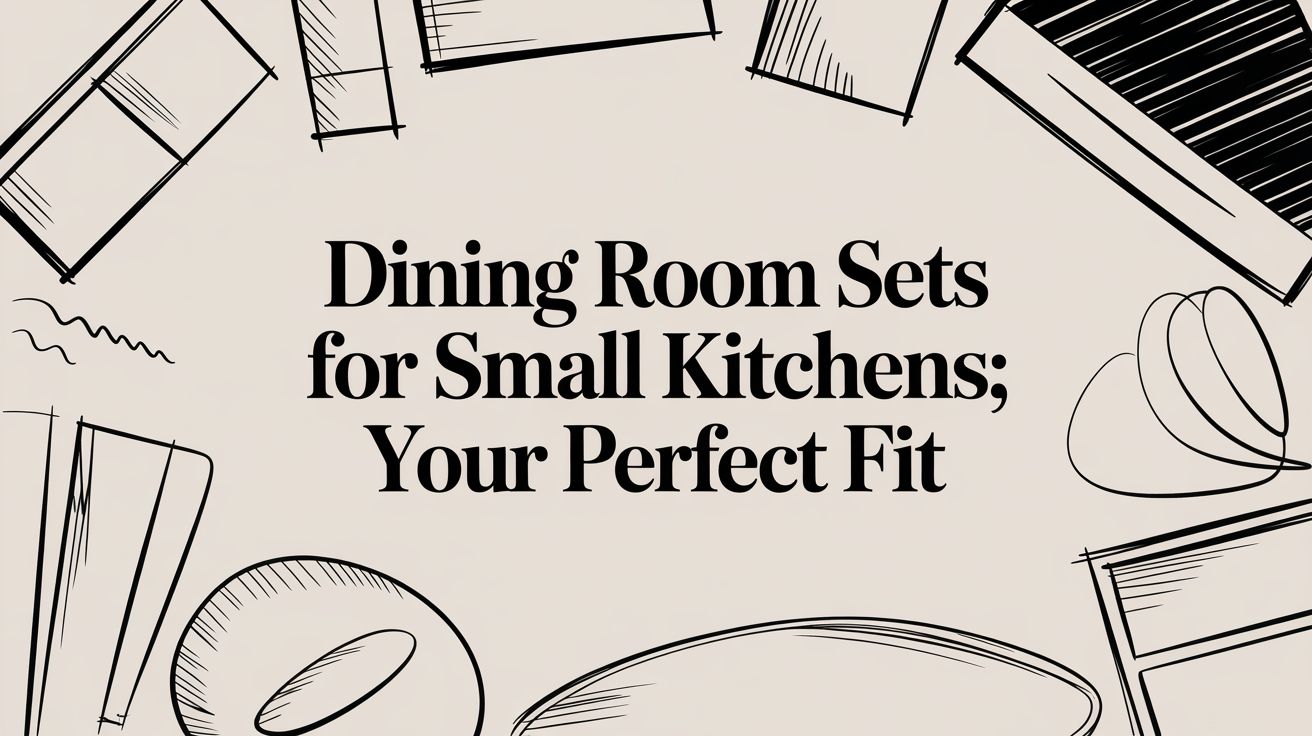 Dining Room Sets For Small Kitchens Header Illustration