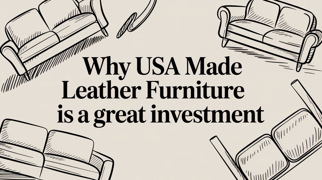 Usa Made Leather Furniture Investment Banner