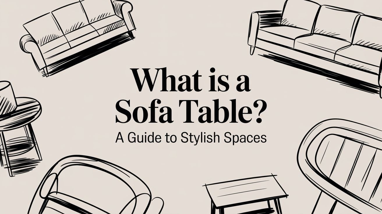 What Is A Sofa Table Furniture Guide