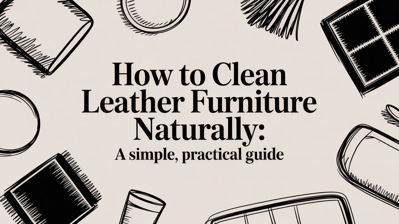 How To Clean Leather Furniture Naturally Cleaning Guide