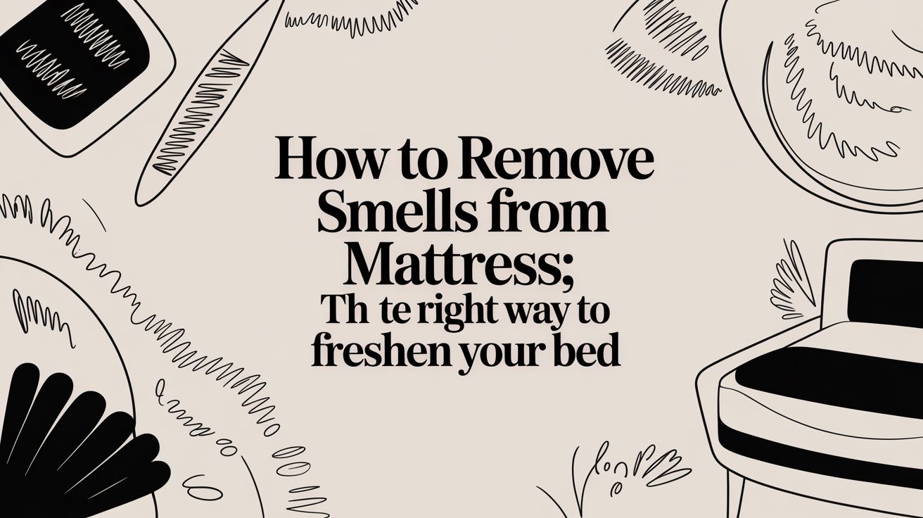 Remove Smells From Mattress Line Art
